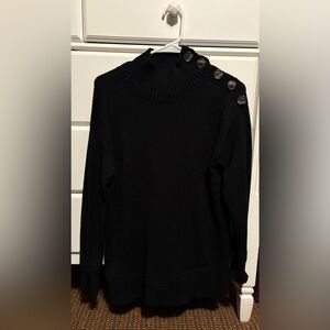 Anthropologie Button Mock Neck Sweater size XS